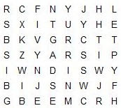 wordsearch puzzle